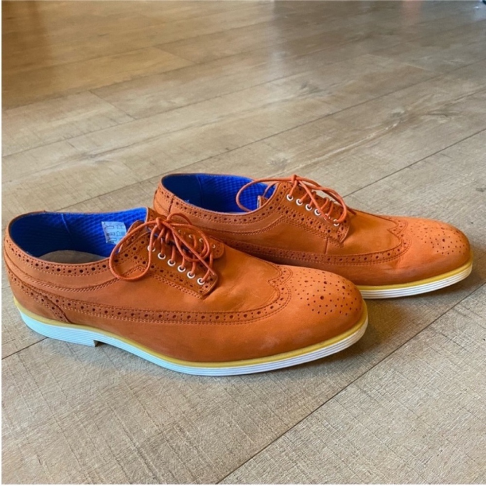 Swear London Oxfords Brogue Detail Contrast Soles preppy office sz 43 US 9.5-10